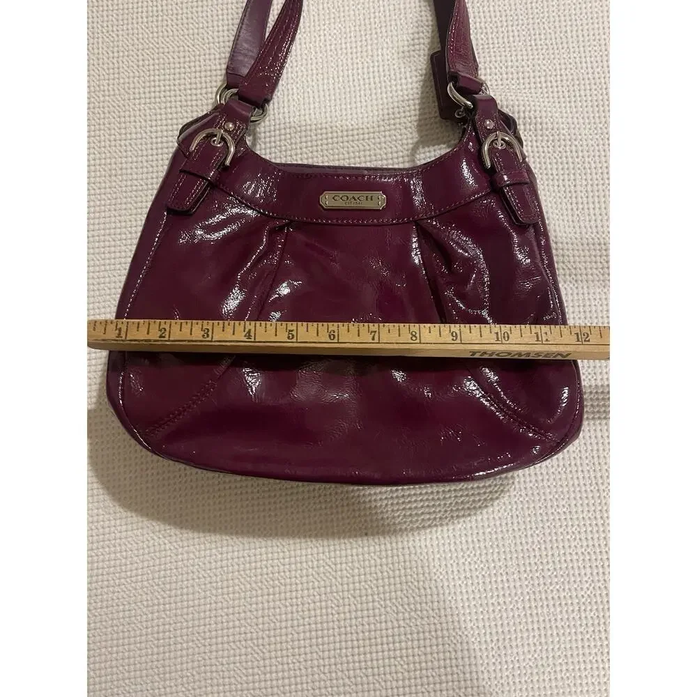 Coach Soho Large Y2K Hobo Shoulder Bag Crimson Plum Patent Leather NWOT